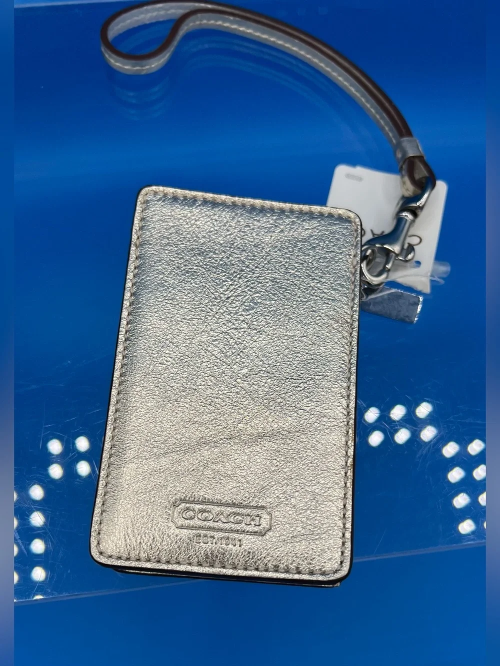 Coach Vintage Metallic Leather iPod Case, NWT